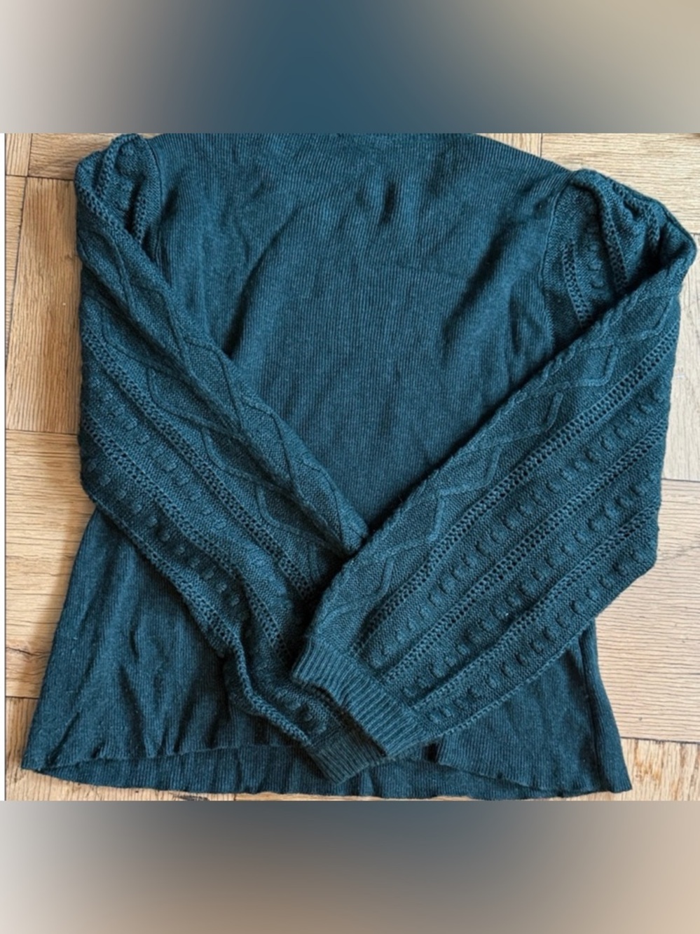 Splendid Green Ribbed Knit Sweater